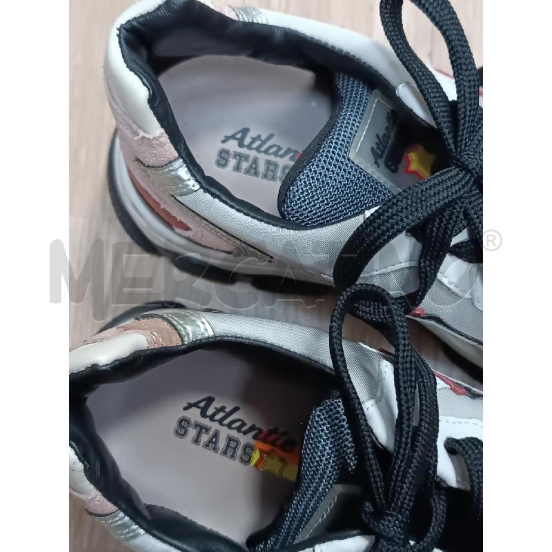 SNEAKERS DONNA ATLANTIC STARS GRIGIO BORDEAUX ROSANTICO  | Mercatino dell'Usato Torino tenivelli 4