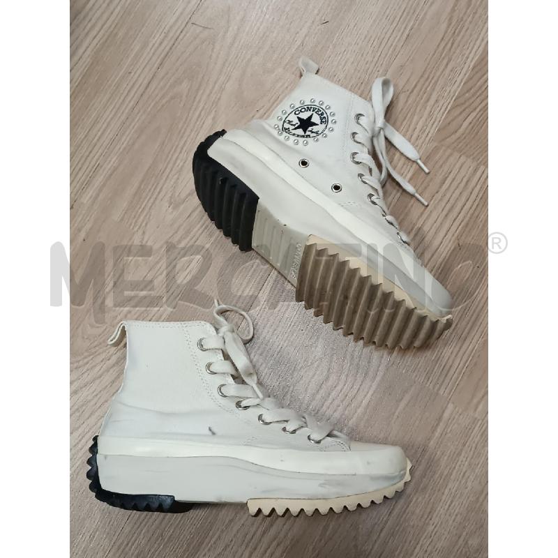 SNEAKERS DONNA CONVERSE A ZEPPA BIANCHE  | Mercatino dell'Usato Torino tenivelli 1