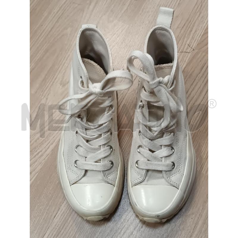 SNEAKERS DONNA CONVERSE A ZEPPA BIANCHE  | Mercatino dell'Usato Torino tenivelli 2