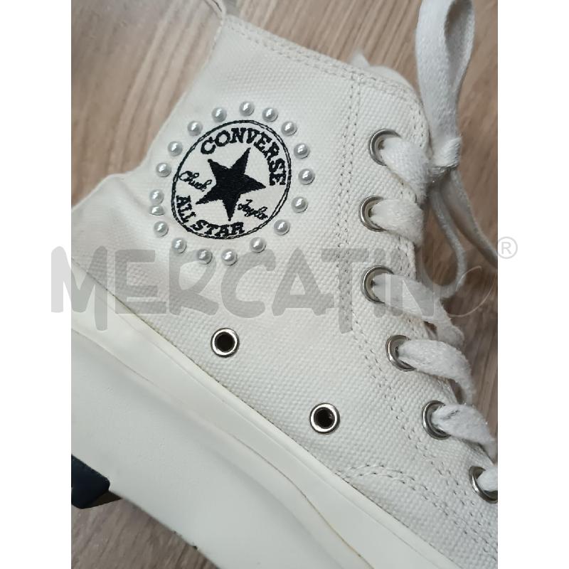 SNEAKERS DONNA CONVERSE A ZEPPA BIANCHE  | Mercatino dell'Usato Torino tenivelli 3