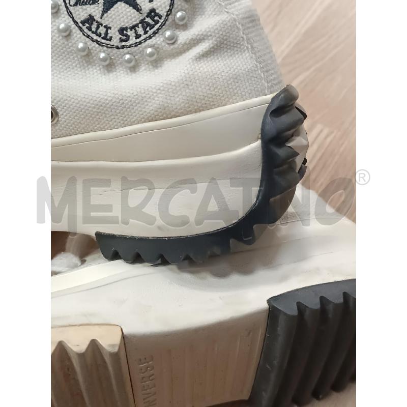 SNEAKERS DONNA CONVERSE A ZEPPA BIANCHE  | Mercatino dell'Usato Torino tenivelli 4
