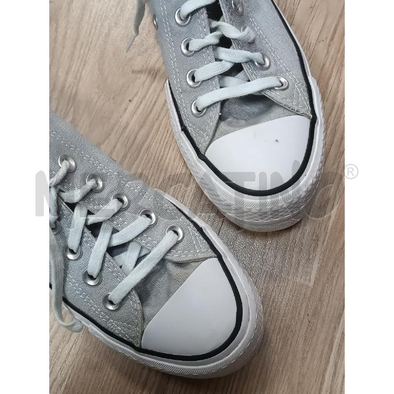 SNEAKERS DONNA CONVERSE BASSE A ZEPPA GRIGIE  | Mercatino dell'Usato Torino tenivelli 3