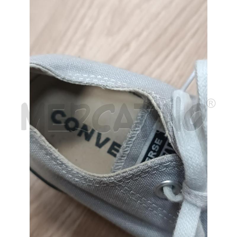 SNEAKERS DONNA CONVERSE BASSE A ZEPPA GRIGIE  | Mercatino dell'Usato Torino tenivelli 4