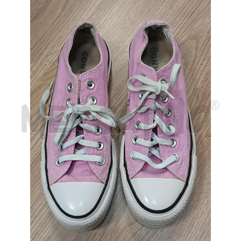 SNEAKERS DONNA CONVERSE BASSE A ZEPPA ROSA  | Mercatino dell'Usato Torino tenivelli 1