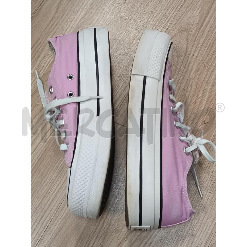 SNEAKERS DONNA CONVERSE BASSE A ZEPPA ROSA  | Mercatino dell'Usato Torino tenivelli 2