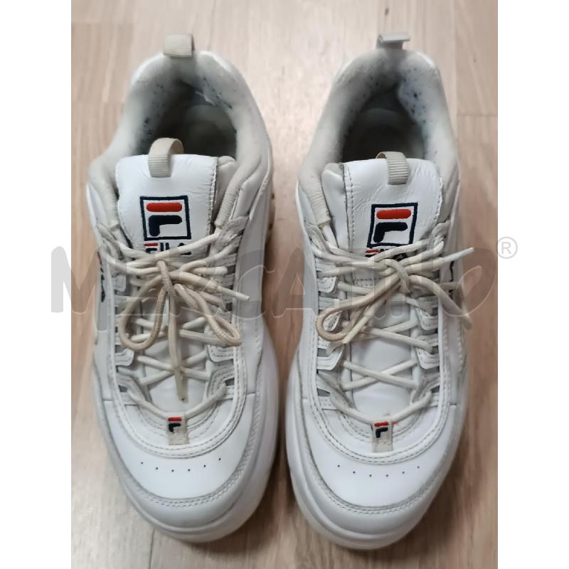 SNEAKERS DONNA FILA BIANCHE A ZEPPA ALTA  | Mercatino dell'Usato Torino tenivelli 1