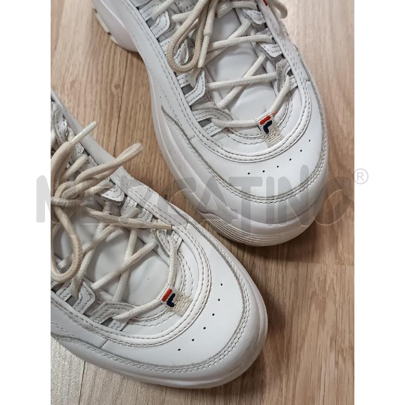 SNEAKERS DONNA FILA BIANCHE A ZEPPA ALTA  | Mercatino dell'Usato Torino tenivelli 3