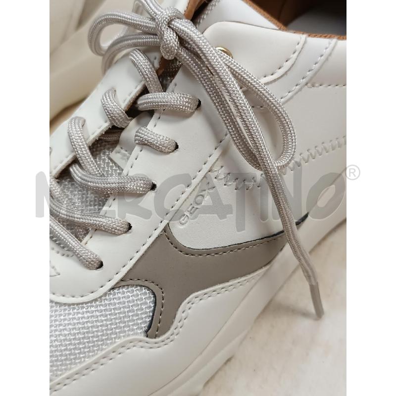 SNEAKERS DONNA GEOX BEIGE BIANCHI INTERNO MARRONE  | Mercatino dell'Usato Torino tenivelli 2