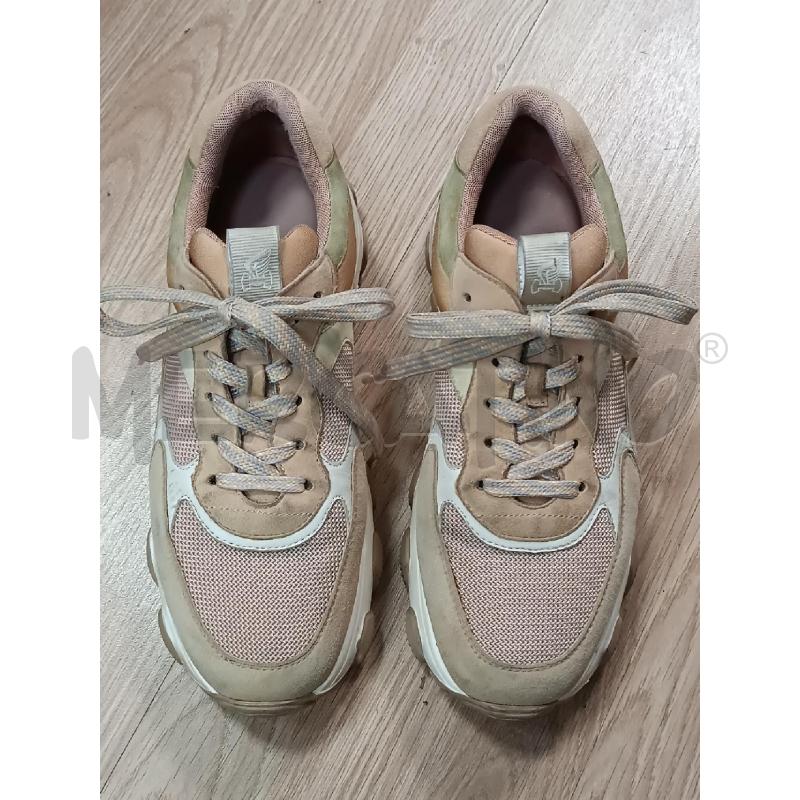 SNEAKERS DONNA HOGAN MARRONE BEIGE ROSA CIPRIA  | Mercatino dell'Usato Torino tenivelli 1