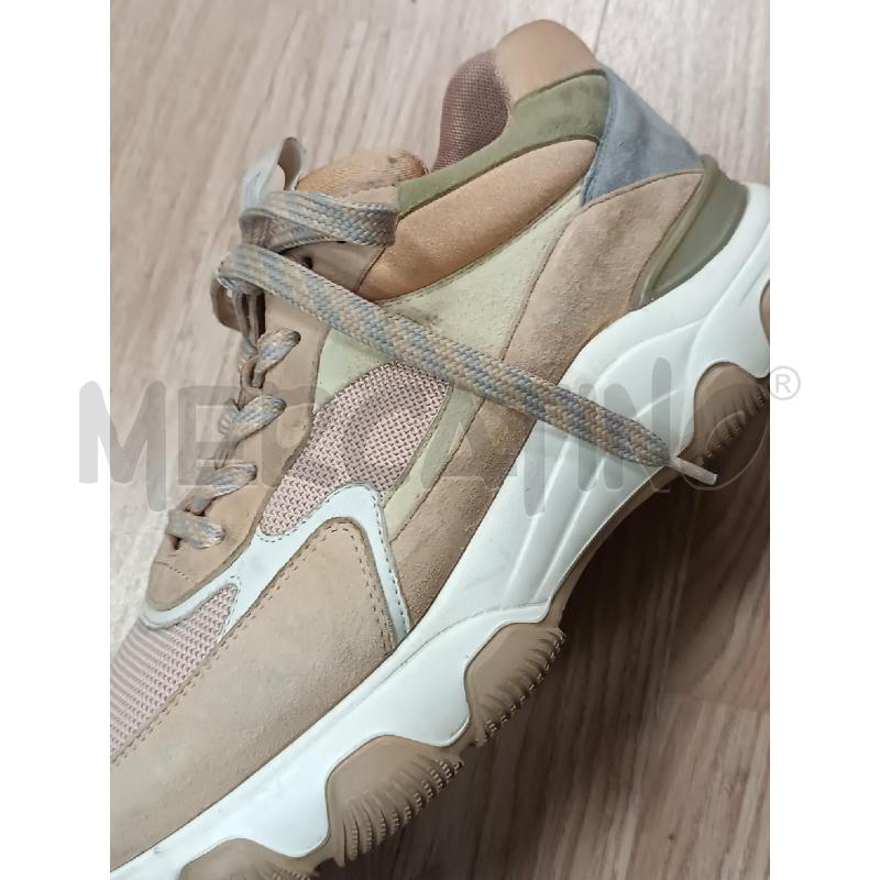 SNEAKERS DONNA HOGAN MARRONE BEIGE ROSA CIPRIA  | Mercatino dell'Usato Torino tenivelli 2