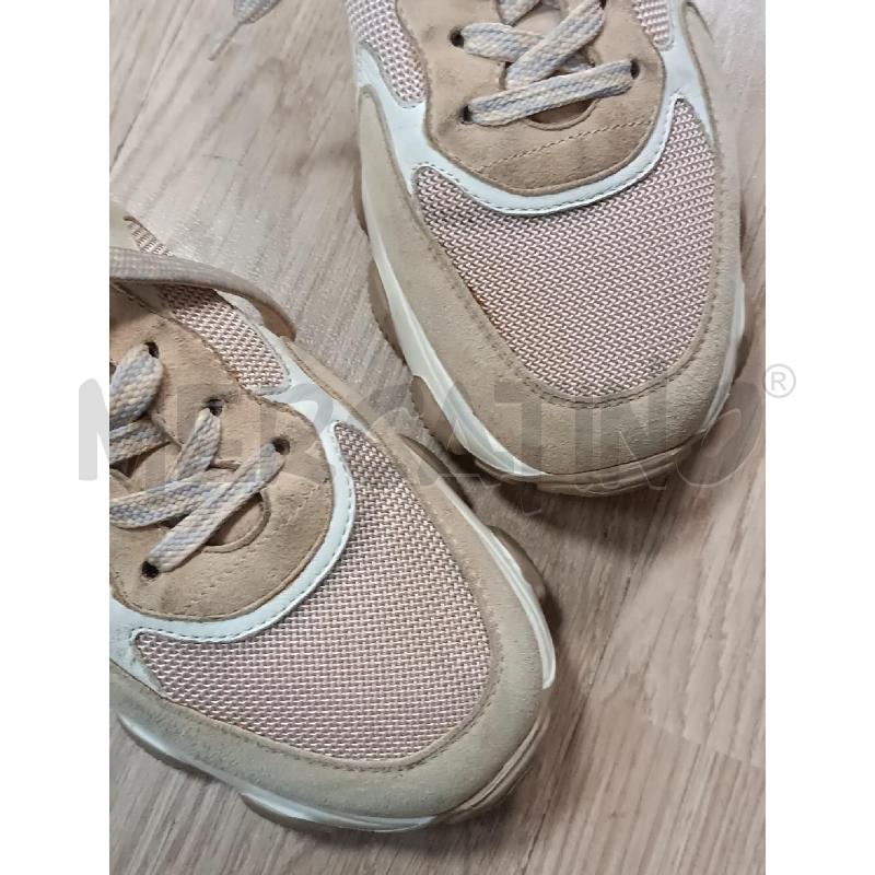 SNEAKERS DONNA HOGAN MARRONE BEIGE ROSA CIPRIA  | Mercatino dell'Usato Torino tenivelli 3