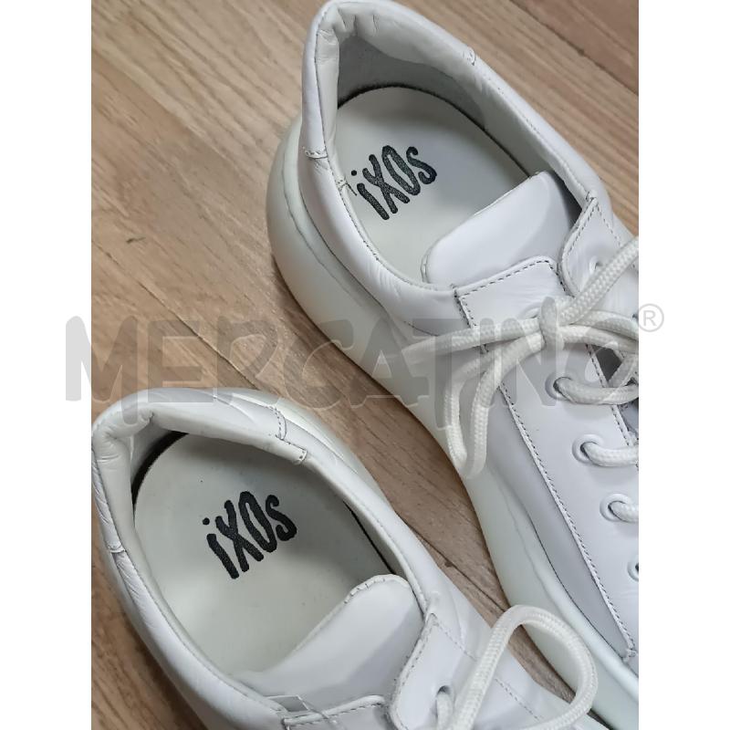 SNEAKERS DONNA IXOS PELLE BIANCA  | Mercatino dell'Usato Torino tenivelli 5