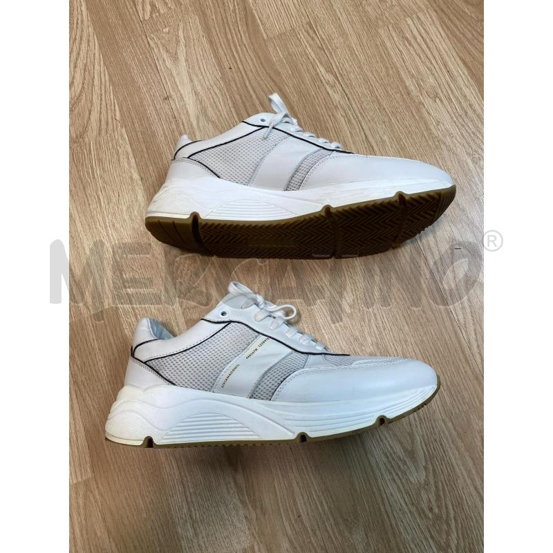 SNEAKERS DONNA LIVIANA CONTI PELLE E TESSUTO BIANCO | Mercatino dell'Usato Torino tenivelli 2