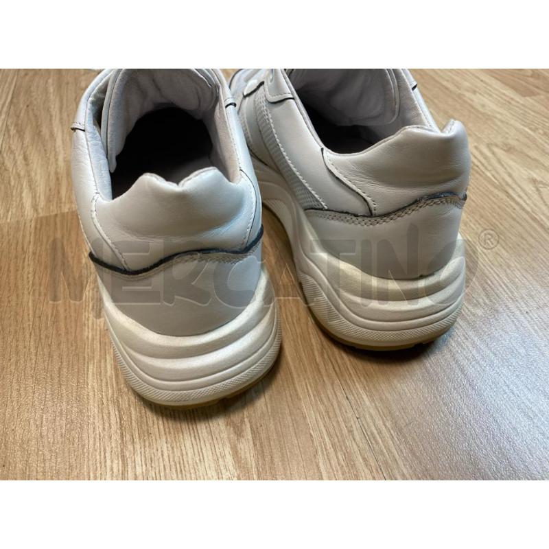 SNEAKERS DONNA LIVIANA CONTI PELLE E TESSUTO BIANCO | Mercatino dell'Usato Torino tenivelli 5
