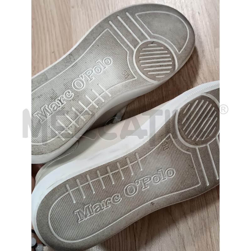 SNEAKERS DONNA MARC O'POLO BEIGE BIANCHI VERA PELLE | Mercatino dell'Usato Torino tenivelli 5