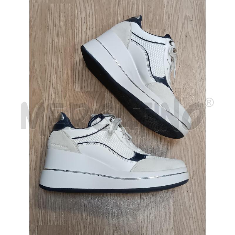 SNEAKERS DONNA MICHAEL KORS BIANCHE GRIGIE DETTAGLI BLU  | Mercatino dell'Usato Torino tenivelli 2