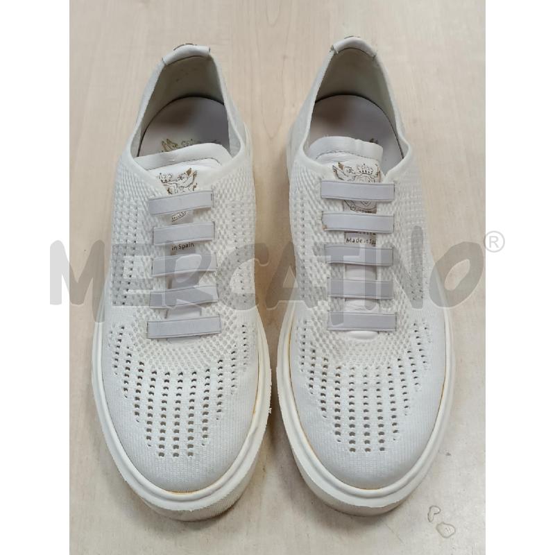 SNEAKERS DONNA PEDRO MIRALLES BIANCO TESSUTO TRAFORATO  | Mercatino dell'Usato Torino tenivelli 1