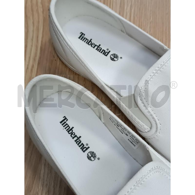 SNEAKERS DONNA SLIP ON TIMBERLAND BIANCHE  | Mercatino dell'Usato Torino tenivelli 2