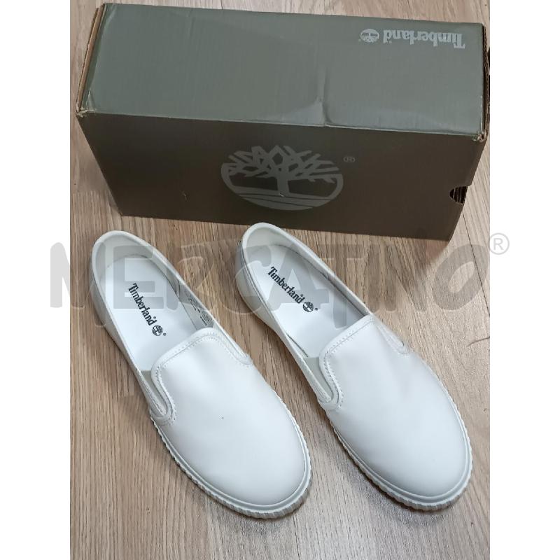 SNEAKERS DONNA SLIP ON TIMBERLAND BIANCHE  | Mercatino dell'Usato Torino tenivelli 5