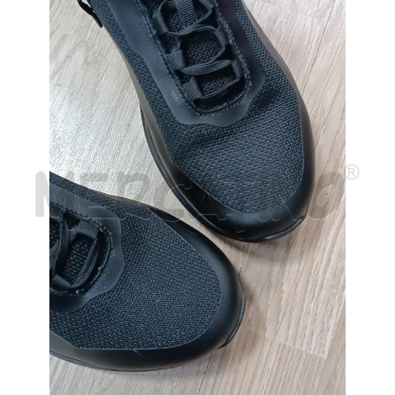 SNEAKERS DONNA WOCK NERO SCRITTA ARANCIONE  | Mercatino dell'Usato Torino tenivelli 3