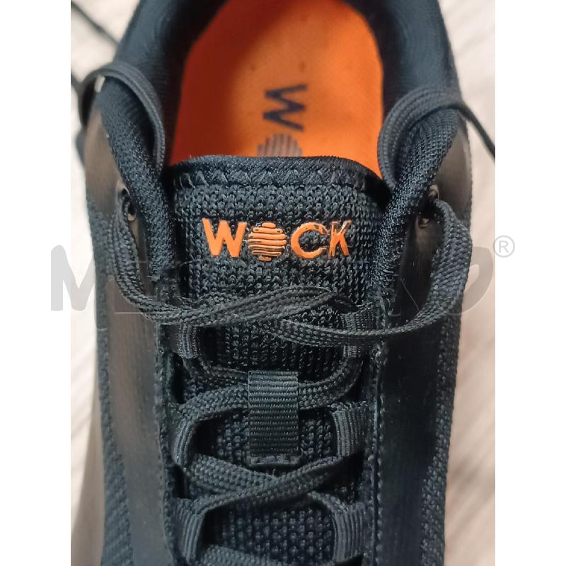 SNEAKERS DONNA WOCK NERO SCRITTA ARANCIONE  | Mercatino dell'Usato Torino tenivelli 5