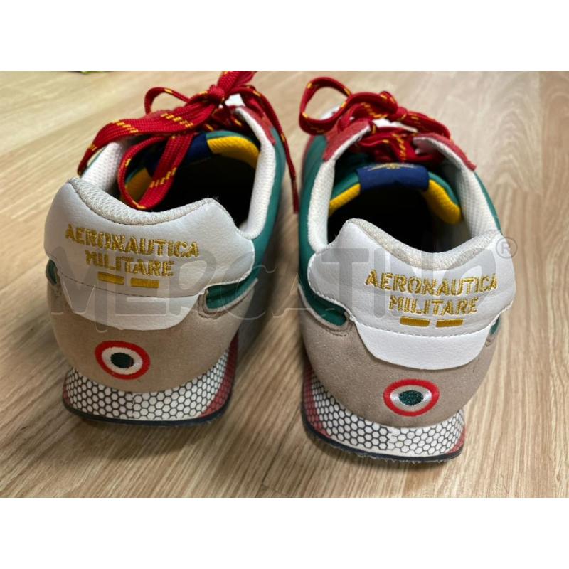 SNEAKERS UOMO AERONAUTICA MILITARE VERDI ROSSI SCAMOSCIATO TORTORA | Mercatino dell'Usato Torino tenivelli 3