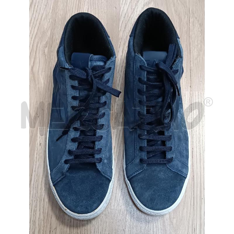 SNEAKERS UOMO EMPORIO ARMANI SCAMOSCIATO BLU | Mercatino dell'Usato Torino tenivelli 1
