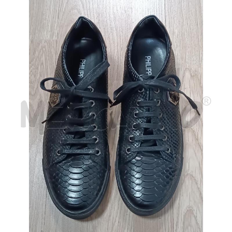 SNEAKERS UOMO NERE PHILIPP PLEIN EFFETTO RETTILE  | Mercatino dell'Usato Torino tenivelli 1