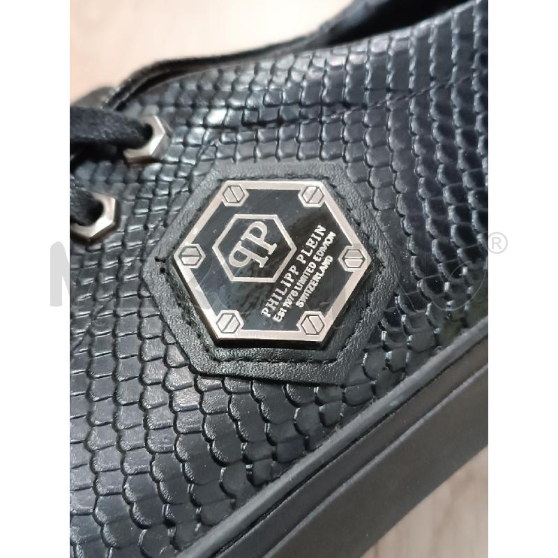 SNEAKERS UOMO NERE PHILIPP PLEIN EFFETTO RETTILE  | Mercatino dell'Usato Torino tenivelli 3