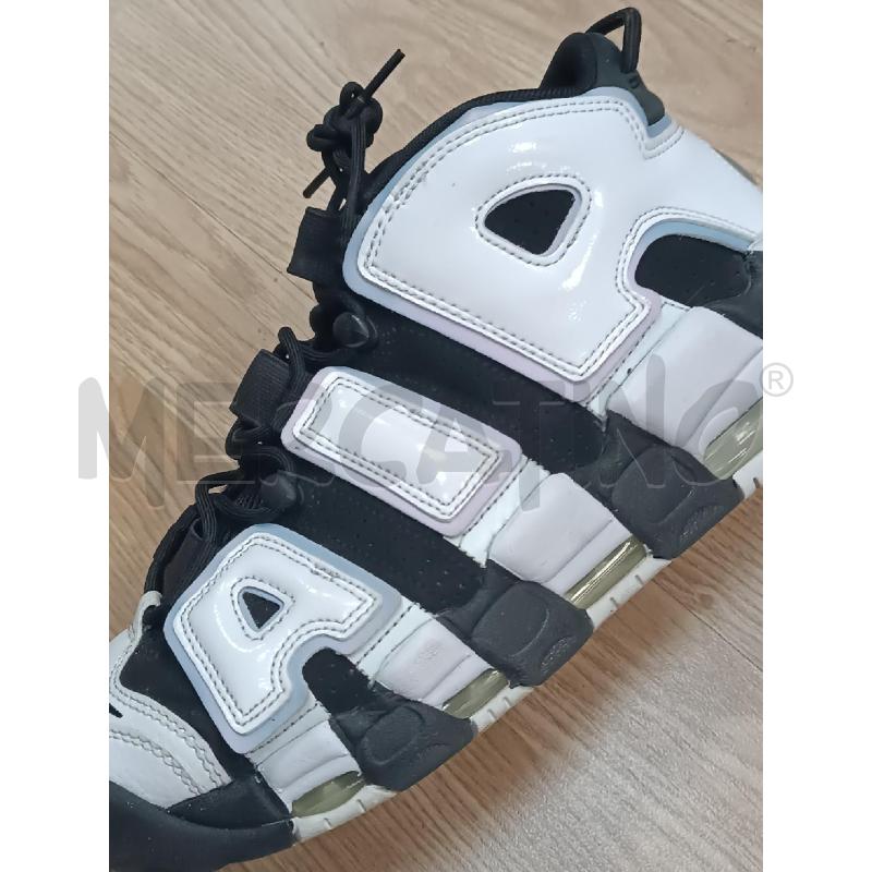 SNEAKERS UOMO NIKE AIR UPTEMPO BIANCHE NERE  | Mercatino dell'Usato Torino tenivelli 3