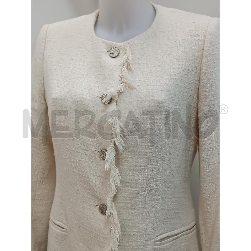 SPOLVERINO DONNA 0205 MADE ITALY BIANCO BRD FRANGE | Mercatino dell'Usato Torino tenivelli 2