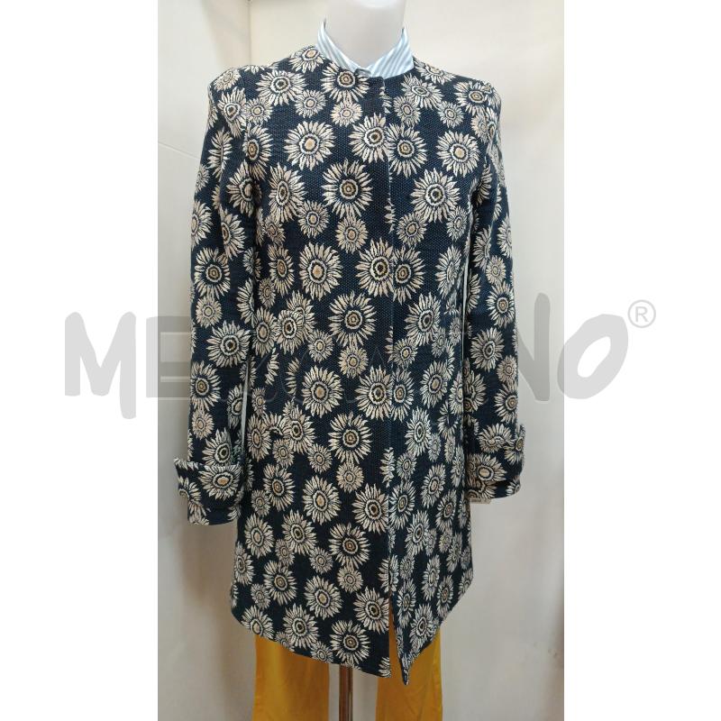 SPOLVERINO DONNA COMPAGNIA ITALIANA BLU FLOREALE BEIGE  | Mercatino dell'Usato Torino tenivelli 1