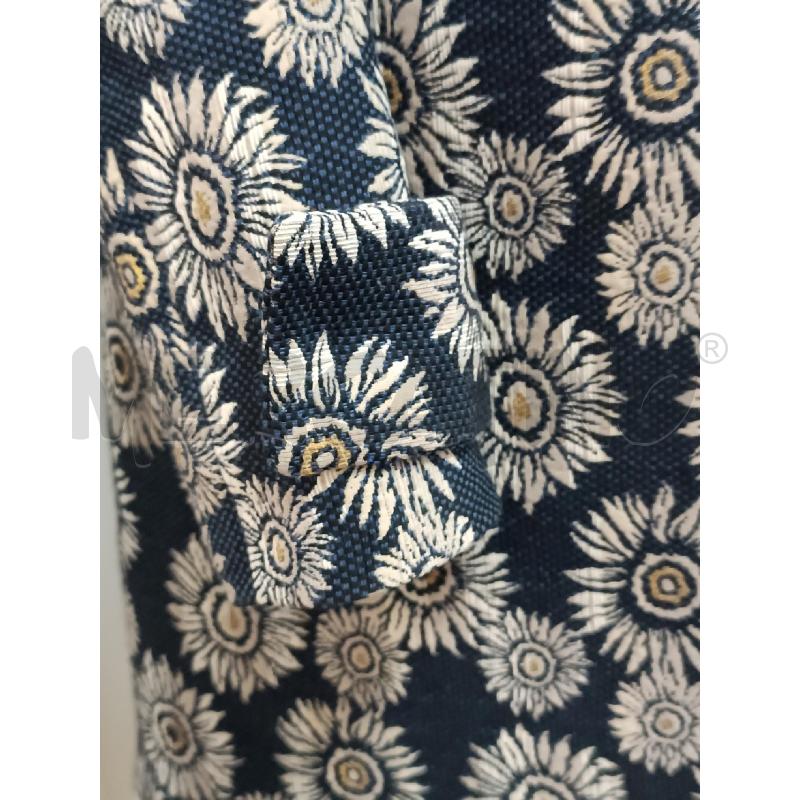 SPOLVERINO DONNA COMPAGNIA ITALIANA BLU FLOREALE BEIGE  | Mercatino dell'Usato Torino tenivelli 4