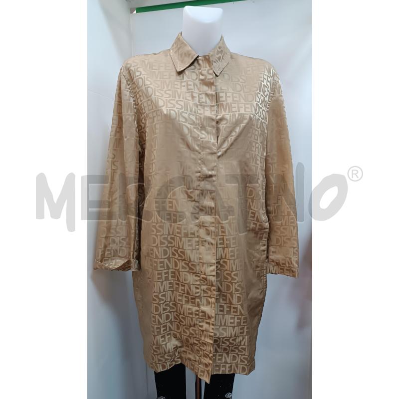 SPOLVERINO DONNA FENDISSIME BEIGE MARRONE  | Mercatino dell'Usato Torino tenivelli 1