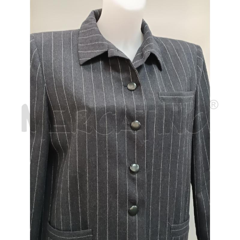 SPOLVERINO DONNA L PUCCI GRIGIO GESSATO BOTTONI NERI  | Mercatino dell'Usato Torino tenivelli 2