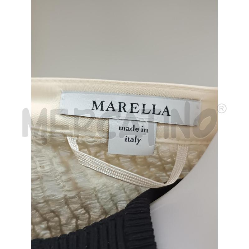 SPOLVERINO DONNA MARELLA BEIGE TESSUTO INTRECCIATO BOTTONI DORATI  | Mercatino dell'Usato Torino tenivelli 5