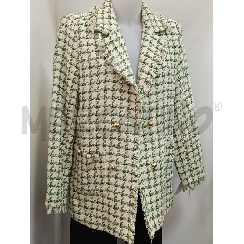 SPOLVERINO DONNA MIMI MUA BEIGE FILO NERO E VERDE  | Mercatino dell'Usato Torino tenivelli 1