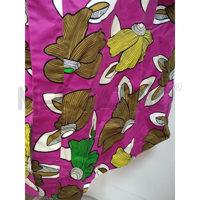 SPOLVERINO DONNA NIU ROSA CICLAMINO FLOREALE VERDE MARRONE GIALLO MANICA 3/4 | Mercatino dell'Usato Torino tenivelli 4