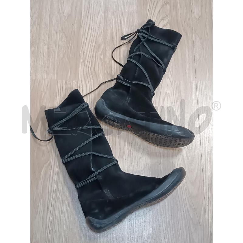 STIVALETTI DONNA CAMPER SCAMOSCIATO NERO CON LACCI E SUOLA DI GOMMA | Mercatino dell'Usato Torino tenivelli 1