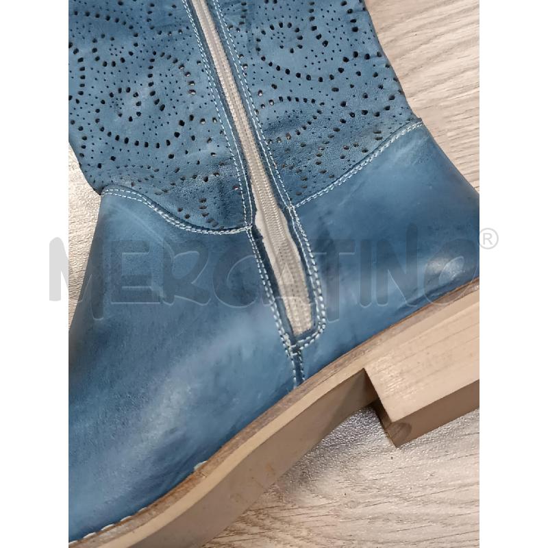 STIVALI DONNA MADE IN ITALY BLU TRAFORATI  | Mercatino dell'Usato Torino tenivelli 5