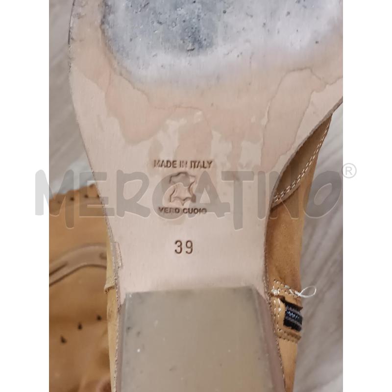 STIVALI DONNA VERO CUOIO PELLE MARRONE TRAFORATO  | Mercatino dell'Usato Torino tenivelli 5