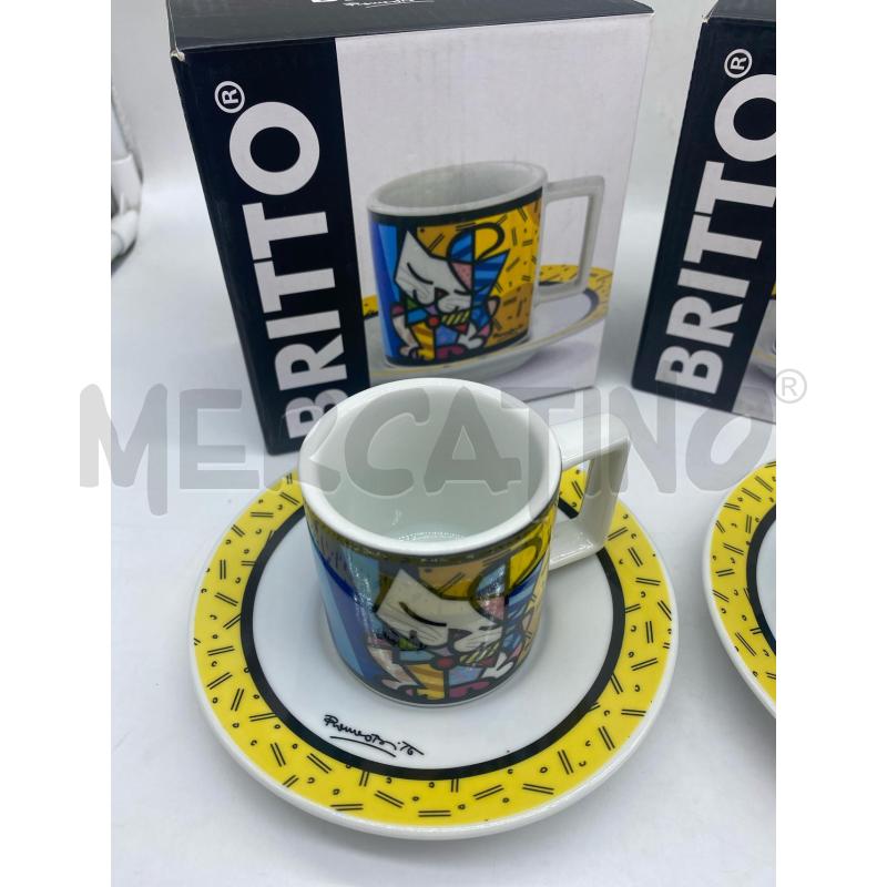 TAZZINE DA CAFFE X 2 BRITTO  | Mercatino dell'Usato Torino tenivelli 2