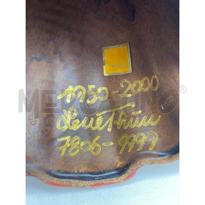 THUN VINTAGE ANGELO PORTA CANDELA 50ANNI VESTITO ROSSO 21CM ALTEZZA  | Mercatino dell'Usato Torino tenivelli 4