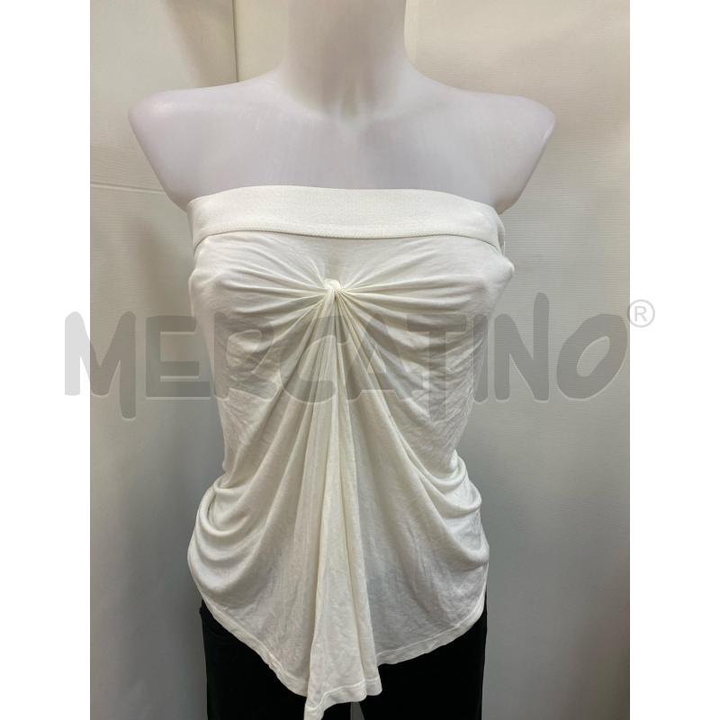 TOP ARMANI JEANS PANNA BRETELLE  | Mercatino dell'Usato Torino tenivelli 1