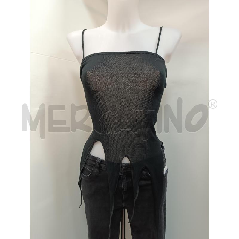 TOP BRETELLE DI MAGLIA NERO PATRIZIA PEPE | Mercatino dell'Usato Torino tenivelli 1