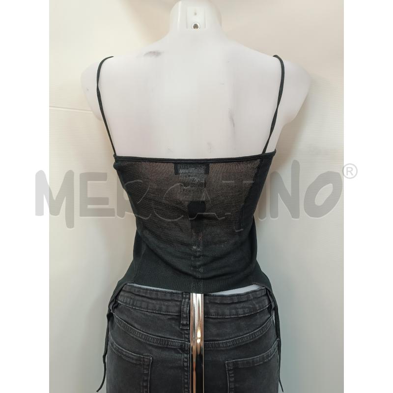 TOP BRETELLE DI MAGLIA NERO PATRIZIA PEPE | Mercatino dell'Usato Torino tenivelli 4