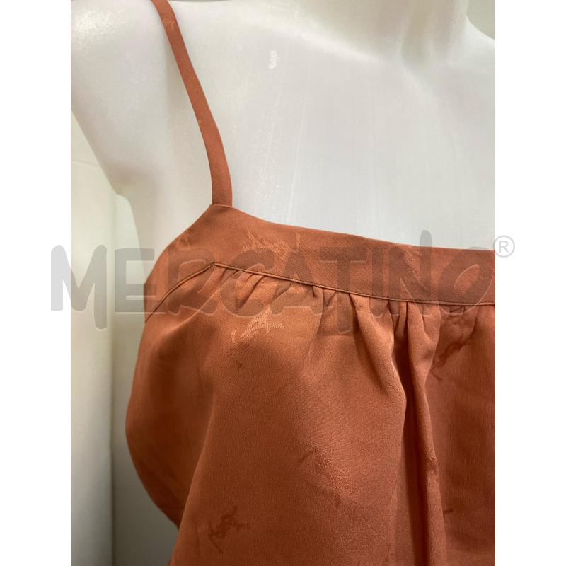TOP BRETELLE MARRONE MATTONE LOGO STAMPA YSL | Mercatino dell'Usato Torino tenivelli 2