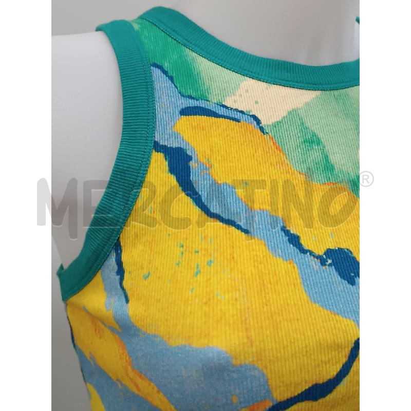 TOP DESIGUAL COLORI GIALLO BLU TURCHESE  | Mercatino dell'Usato Torino tenivelli 2