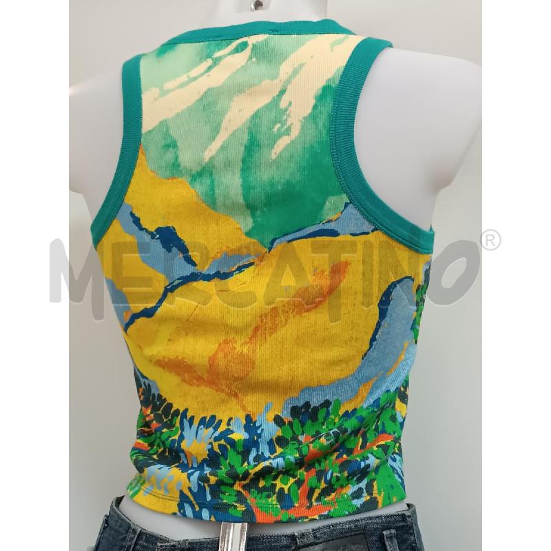 TOP DESIGUAL COLORI GIALLO BLU TURCHESE  | Mercatino dell'Usato Torino tenivelli 3