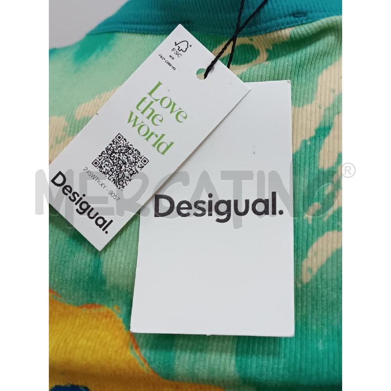 TOP DESIGUAL COLORI GIALLO BLU TURCHESE  | Mercatino dell'Usato Torino tenivelli 5